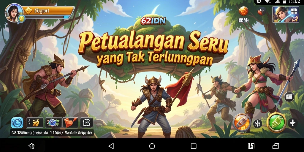 Tangkapan layar gameplay 62IDN yang menawan dan penuh aksi petualangan.
