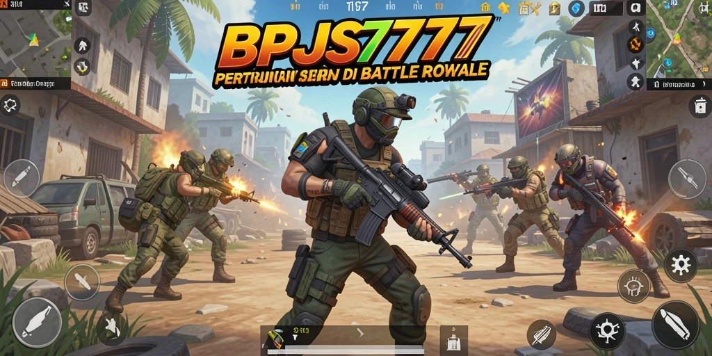 Tampilan menarik dari gameplay Battle Royale dalam BPJS777.