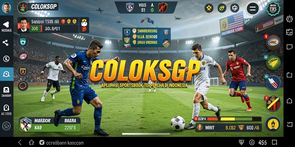 Tampilan gameplay aplikasi COLOKSGP yang menarik dan interaktif.
