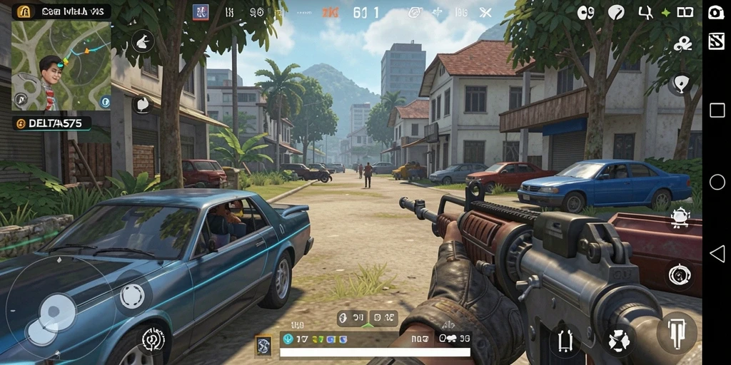 Screenshot DELTA575 menampilkan lingkungan permainan Simulation yang interaktif dan menarik.