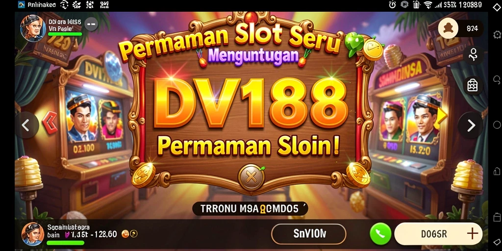 Tampilan gameplay slot DV188 yang menarik dan mengasyikkan.
