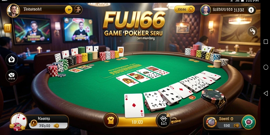 Tangkapan layar FUJI66 menampilkan aksi bermain Poker yang mendebarkan.