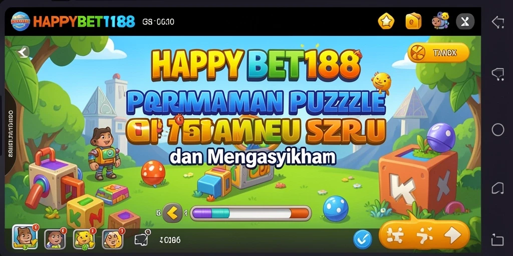 Tampilan gameplay menarik dalam HAPPYBET188 yang menggambarkan tantangan Puzzle.