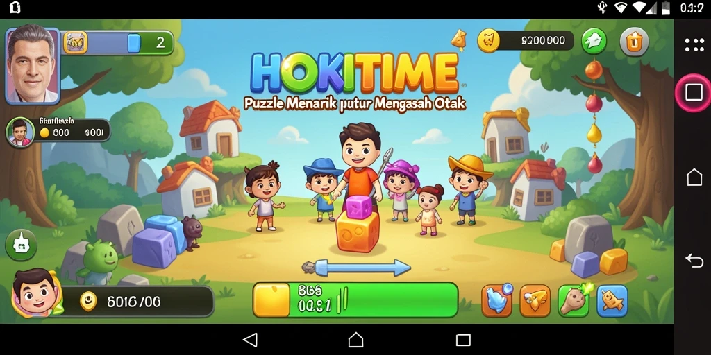 Tampilan gameplay menarik dari HOKITIME dengan berbagai tantangan puzzle.