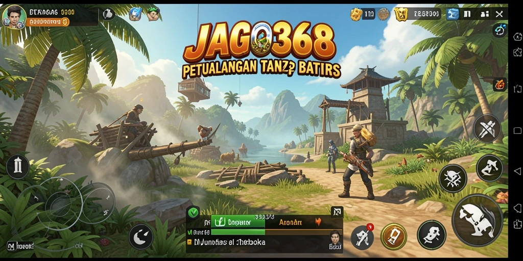 Tangkapan layar utama JAGO368 menampilkan pengalaman gameplay Open World yang mengesankan.