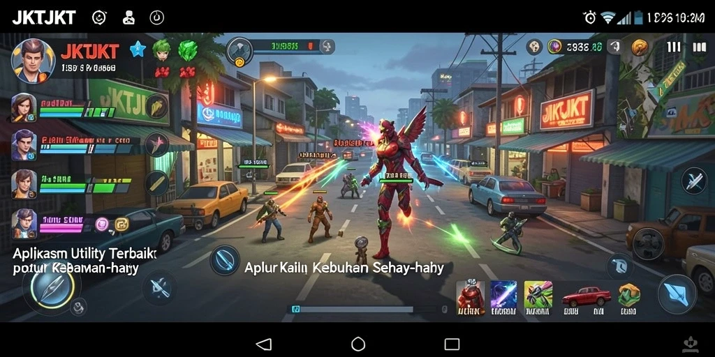 Tampilan utama JKTJKT dengan fitur utilitas yang lengkap.