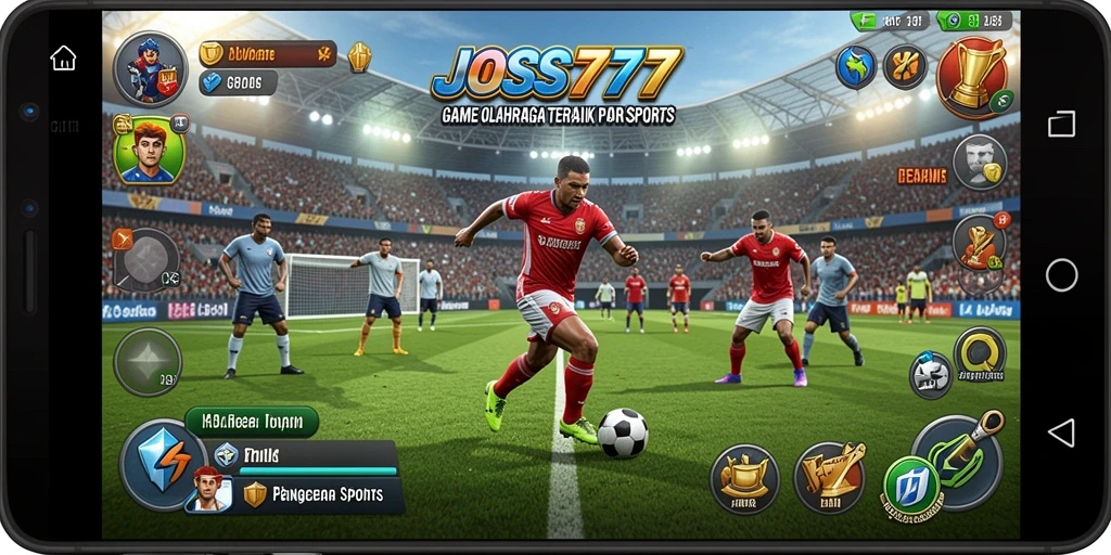 Gameplay seru dalam JOSS777 yang menunjukkan aksi olahraga.