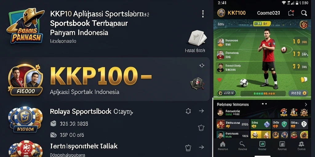 Tampilan antarmuka pengguna KPK100 yang dinamis dan menarik.