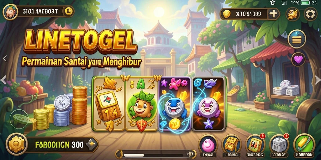 Tampilan gameplay seru dan menyenangkan dari LINETOGEL.
