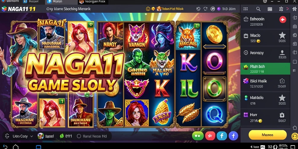 Screenshot gameplay NAGA11 menunjukkan keseruan bermain slot.
