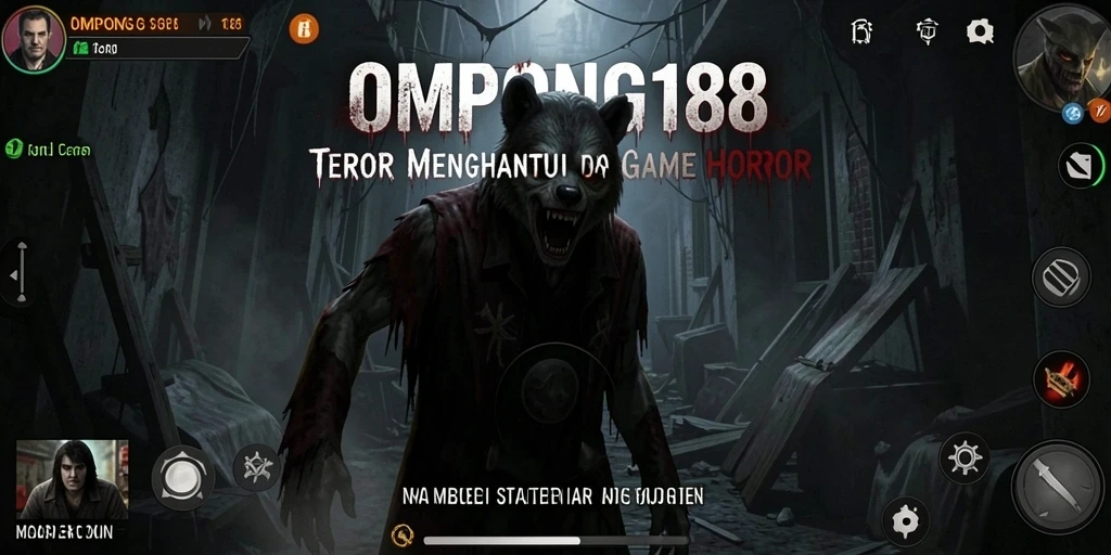 Tampilan gameplay menegangkan OMPONG188 dengan suasana mencekam.