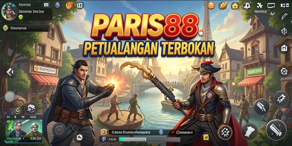 Screenshot gameplay PARIS88 menampilkan kebebasan menjelajahi dunia terbuka.