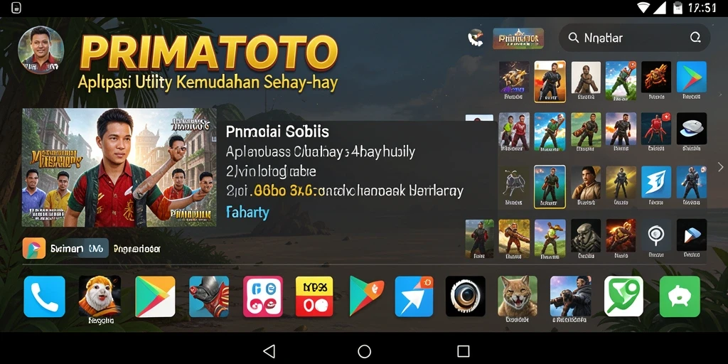 Screenshot utama PRIMATOTO yang menampilkan berbagai fitur utilitas.