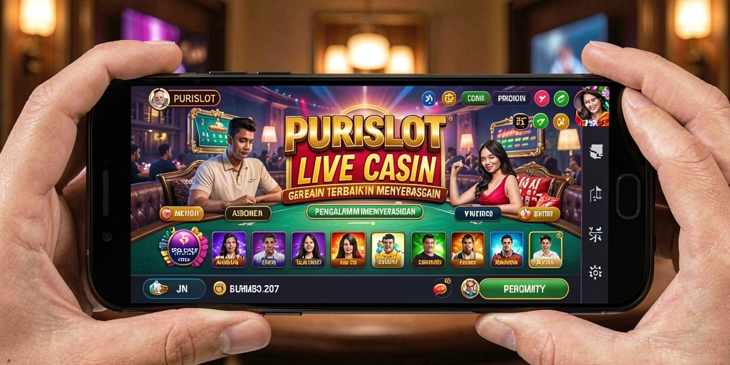 Menampilkan gameplay seru di PURISLOT Live Casino.