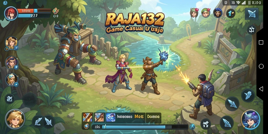 Screenshot menunjukkan gameplay yang menarik dan ceria dari RAJA132.