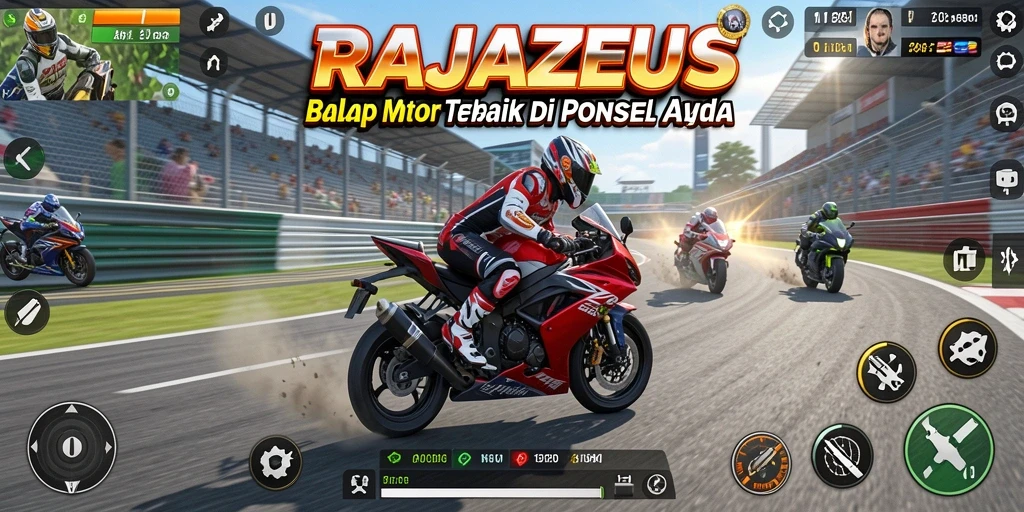 Tampak mendebarkan dari gameplay balapan motor RAJAZEUS.