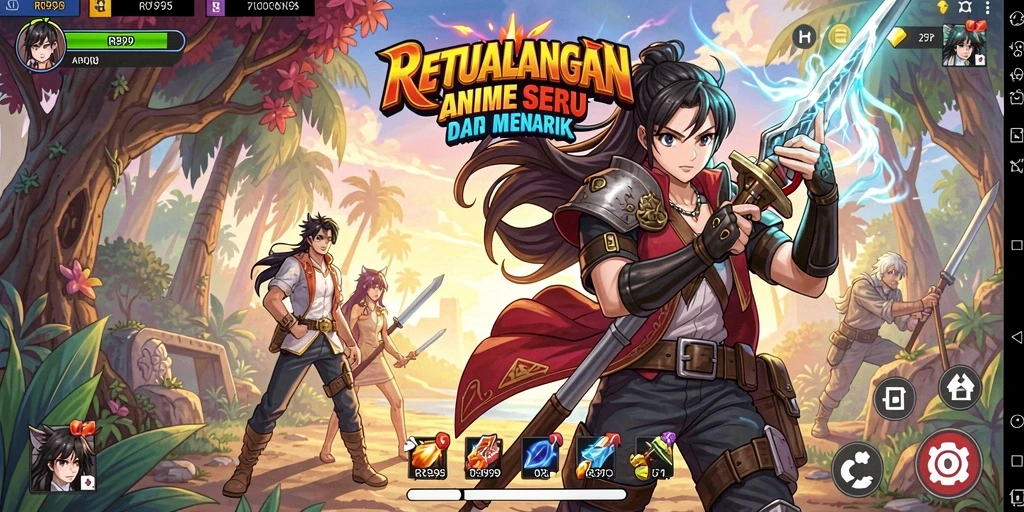 Tampilan gameplay seru dari RR999 yang penuh aksi.