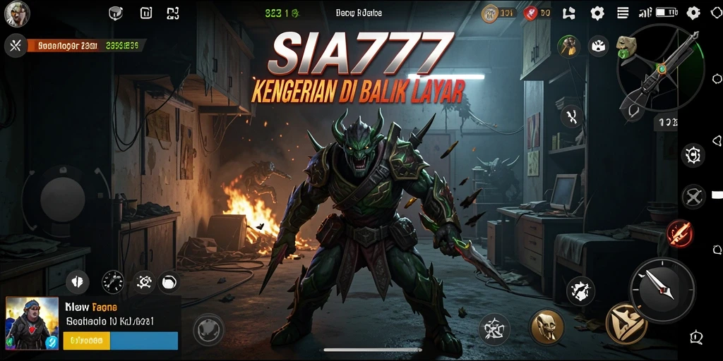 Tampilan gameplay SIA777 yang menegangkan dengan suasana horor yang mencekam.