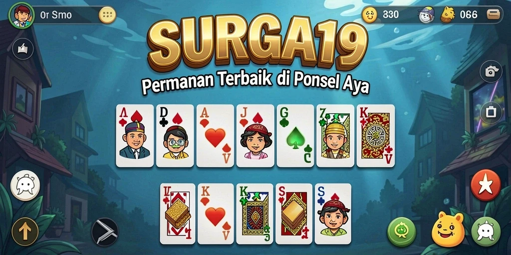Screenshot gameplay SURGA19 yang menunjukkan keseruan bermain Domino.