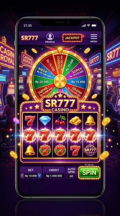Tampilan utama aplikasi sr777 dengan berbagai pilihan aplikasi.
